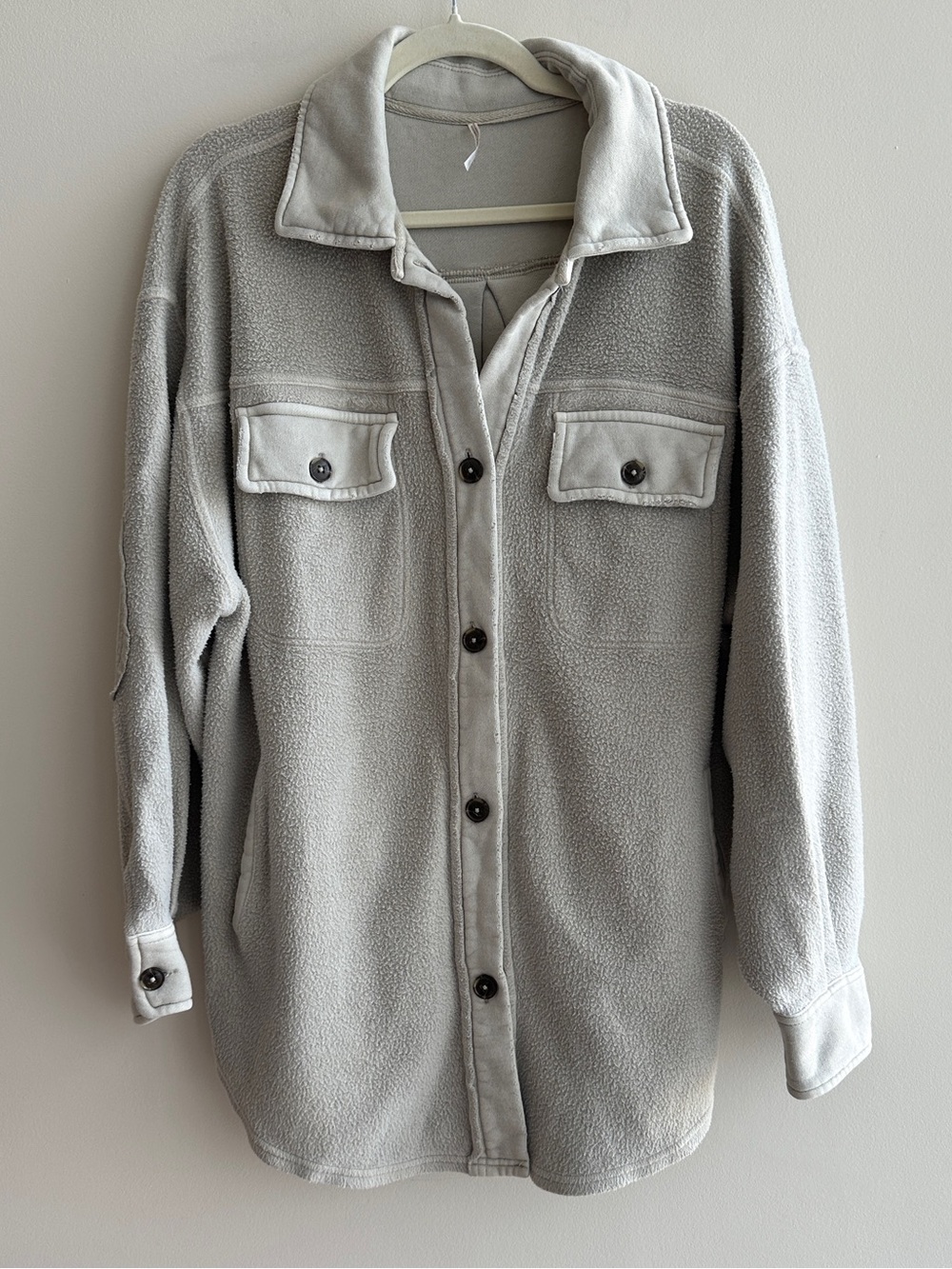 Free People Women’s Ruby Jacket, Light Grey, Size Small